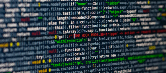 photo d'un écran avec du code
